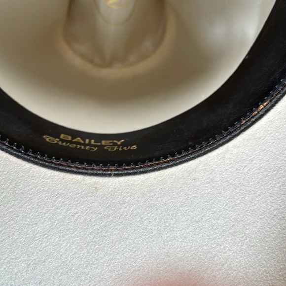 Vintage MEN'S COWBOY GREY FELT HAT, 7 1/4 - Picture 12 of 12